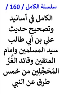 تحميل كتاب الكامل في اسانيد وتصحيح حديث علي بن ابي طالب سيد المسلمين PDF عامر الحسيني مجانا