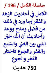 تحميل كتاب الكامل في احاديث الزهد والفقر وأن الله خيّر النبي بين الغني والفقر فاختار الفقر PDF عامر الحسيني مجانا