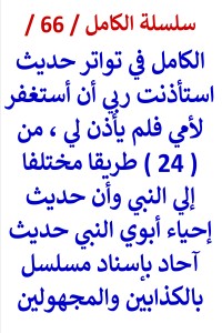 تحميل كتاب الكامل في تواتر حديث استأذنت ربي أن أستغفر لأمي فلم يأذن لي من 24 طريقا PDF عامر الحسيني مجانا