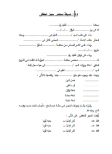 صيغة - محضر حجز تحفظى